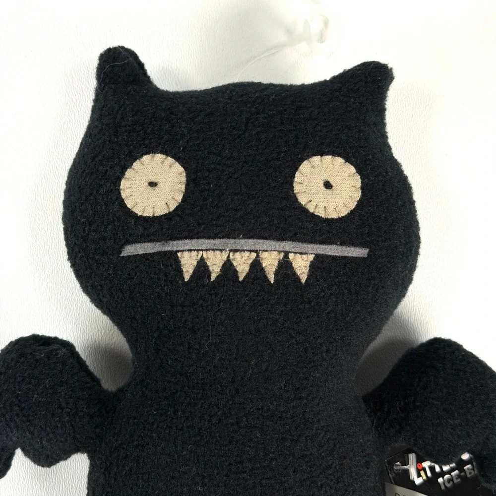 Uglydoll Little Uglys Ice-Bat Plush Toy Small Black Monster Goth